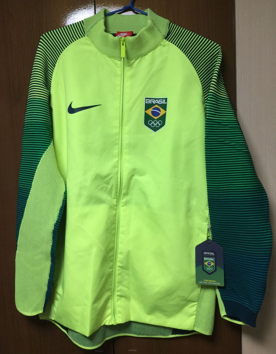 Jaqueta masculina Nike Sportswear Team Brasil Dynamic Reveal Volt