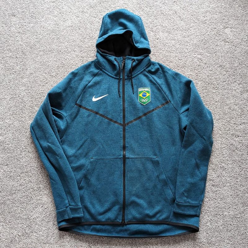 Jaqueta Nike Time Brasil Windrunner Fleece Tamanho Gg