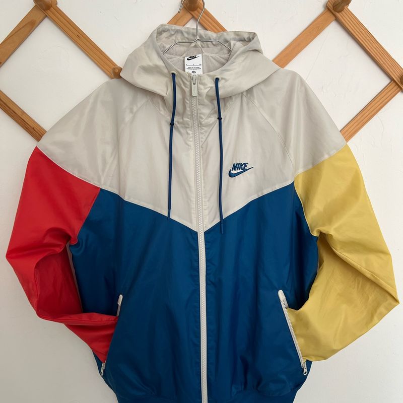 Jaqueta Nike Windrunner Masculina Azul Vermelha Amarela Nike