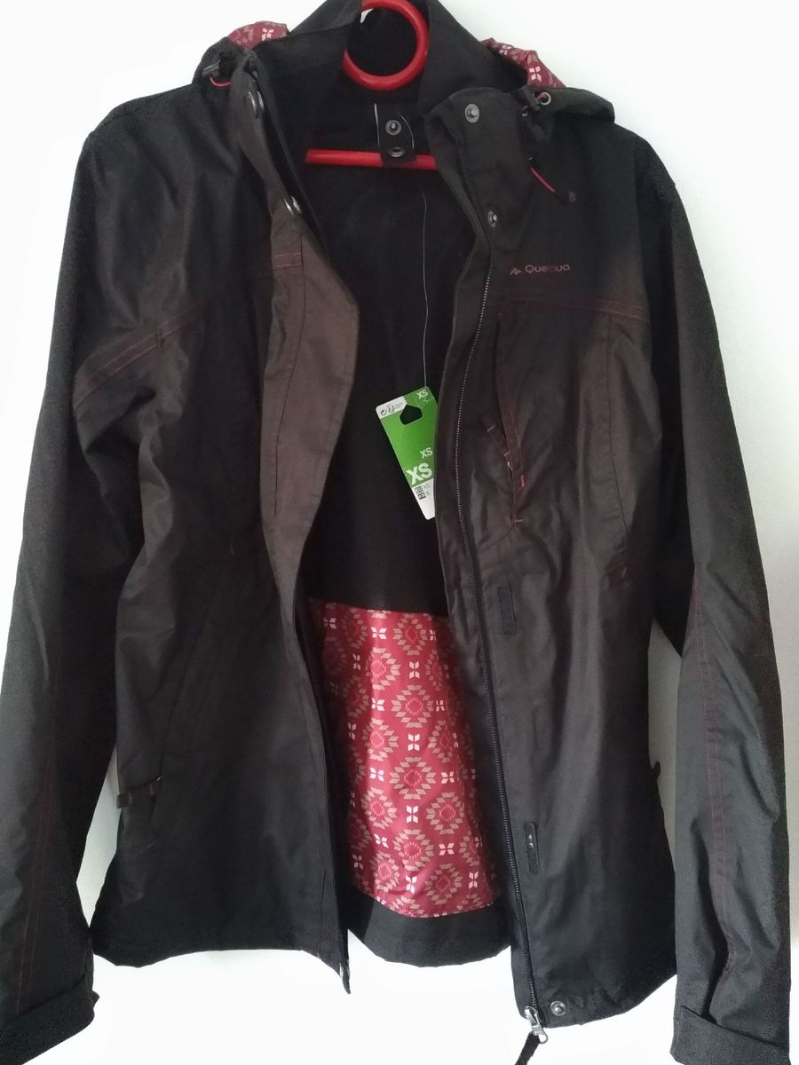 Veste trekking rainwarm 100 hotsell 3en1 femme noir quechua