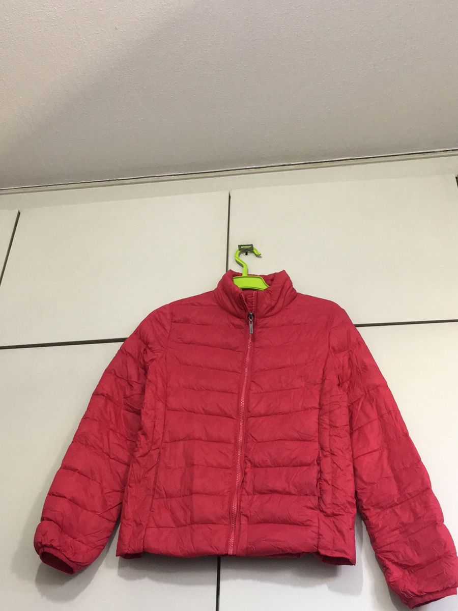 jaqueta nylon pena de ganso feminina