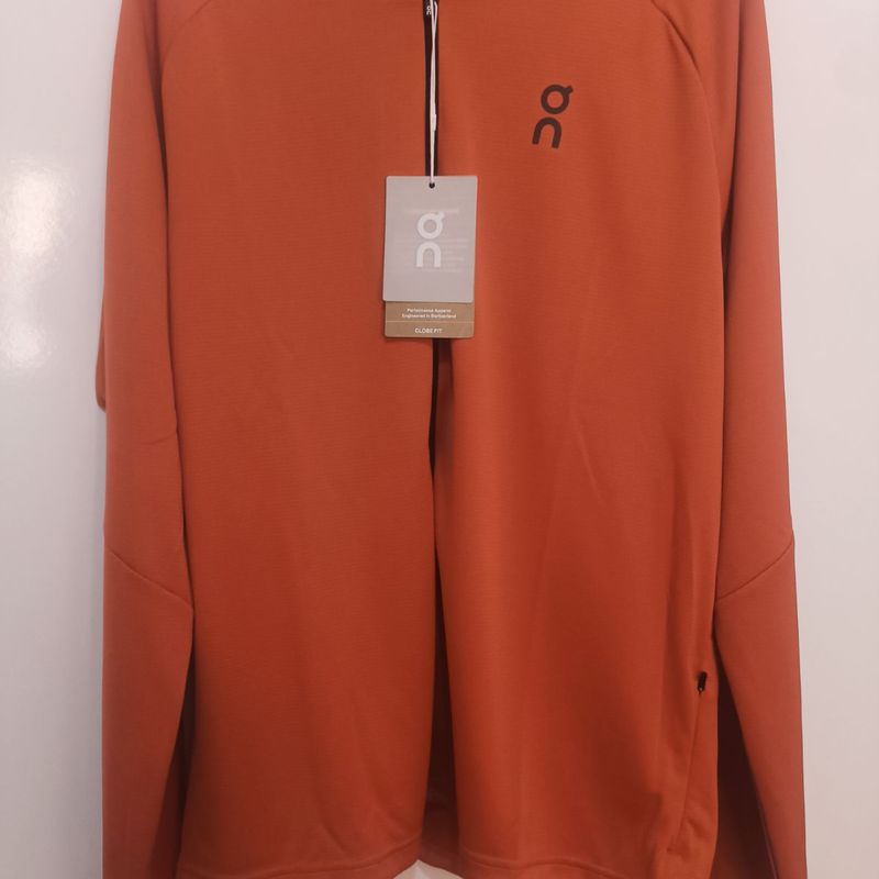 Jaqueta On Running Climate Zip Hoodie 1 Masculino Laranja | On