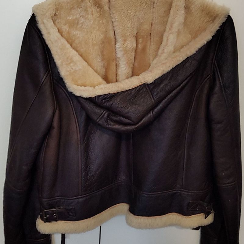 Casaco Pele De Jaqueta De Couro De Carneiro Feminina Jaqueta