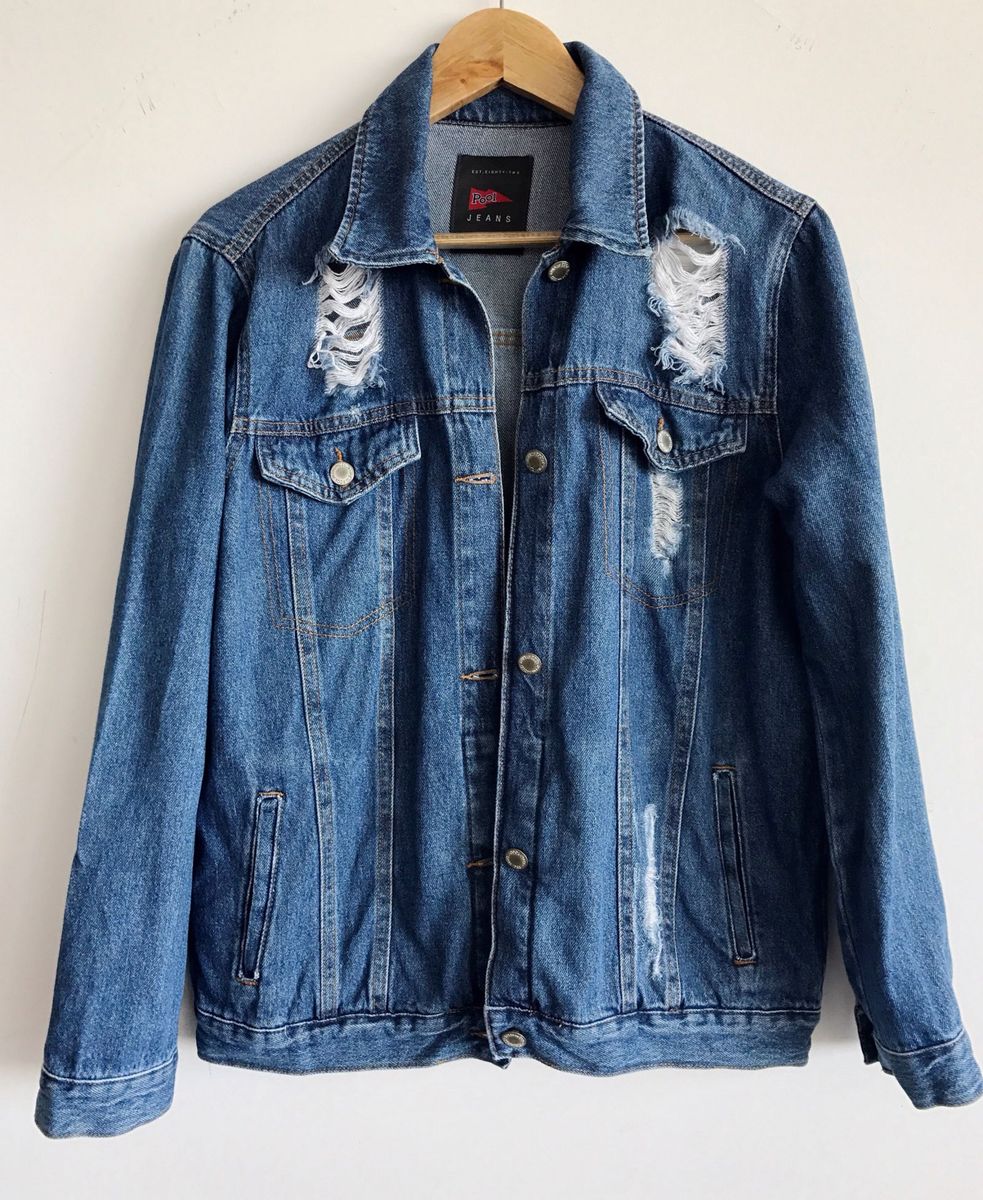 jaqueta jeans oversized riachuelo