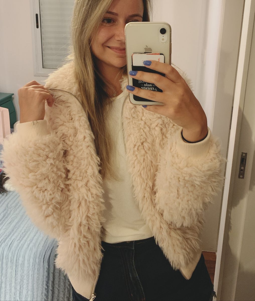 jaqueta feminina pelucia