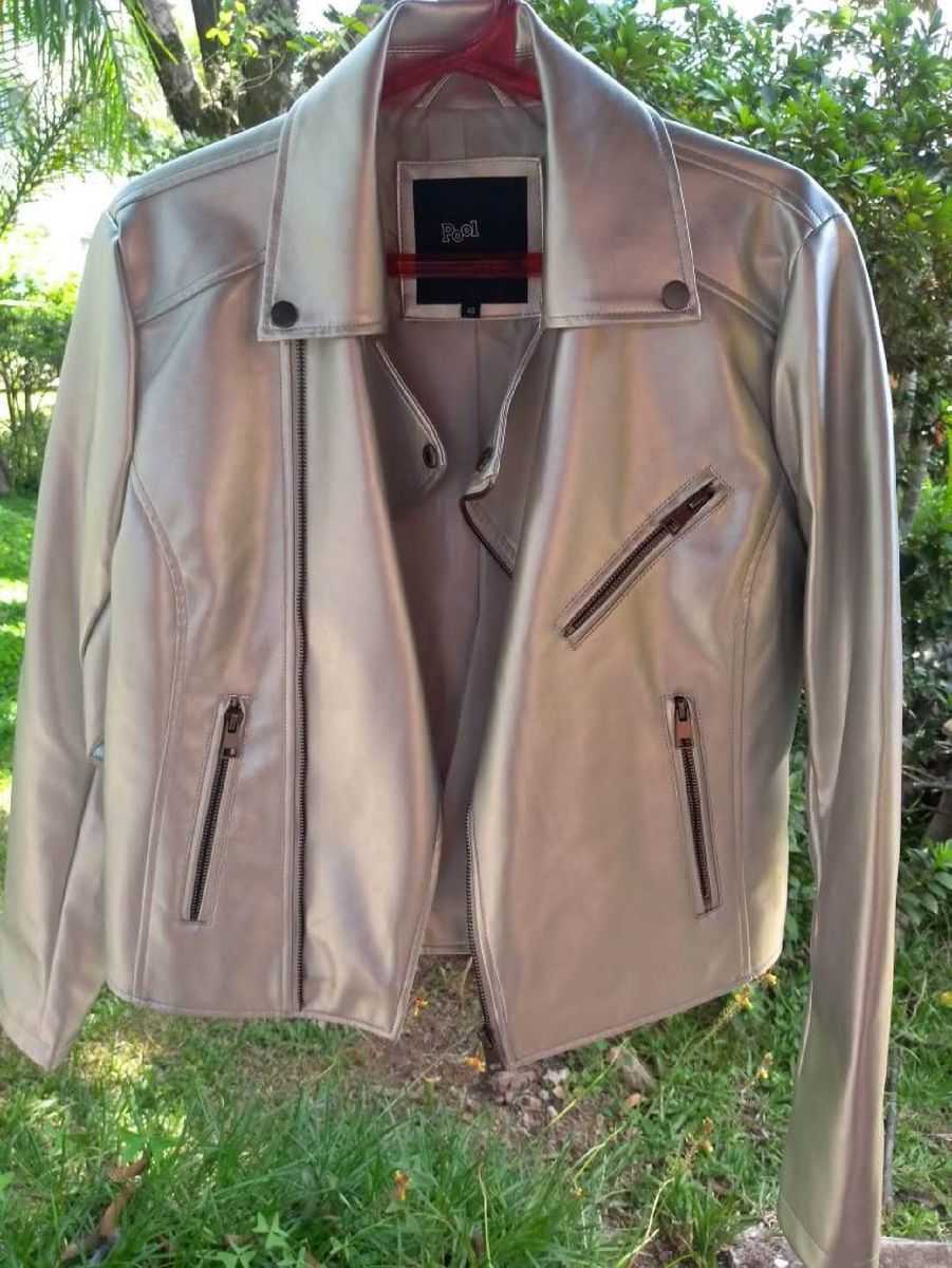 jaqueta de couro riachuelo feminina