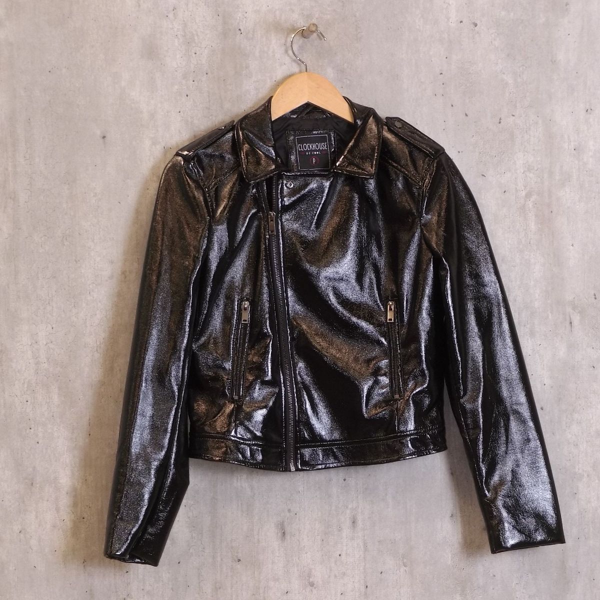 Jaqueta Preta Clock House Casaco Feminino Clock House Usado 75491419