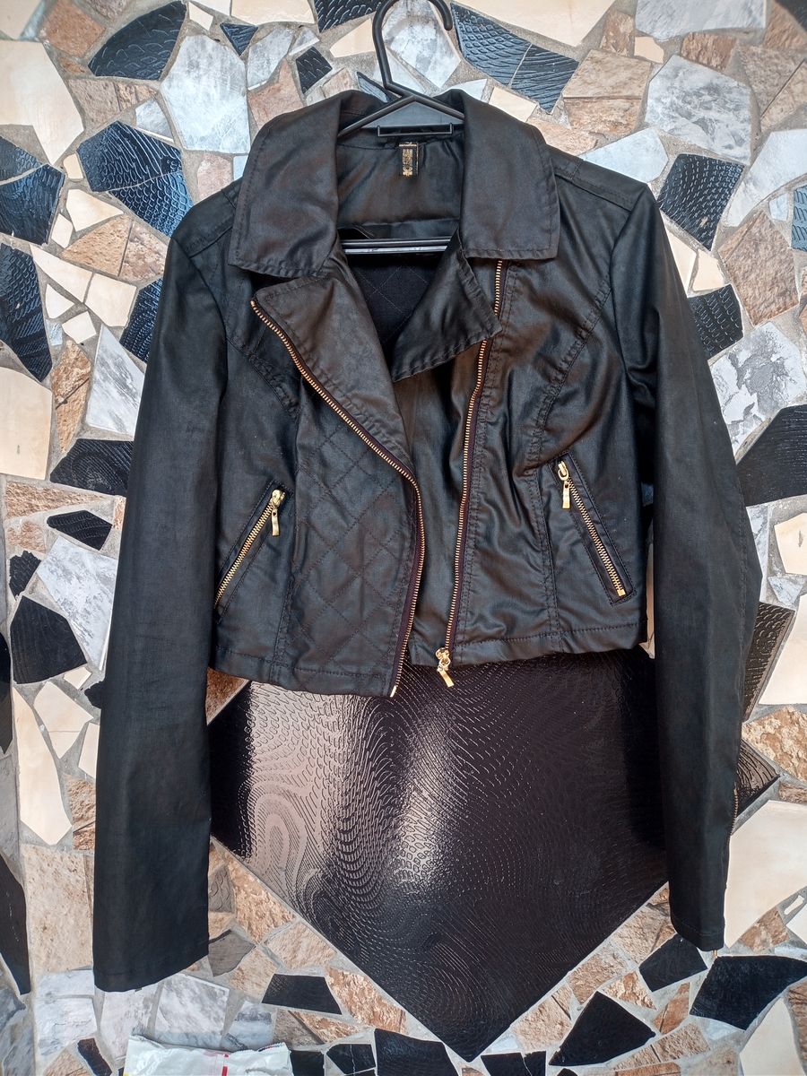 Jaqueta Preta Clock House Casaco Feminino Clock House Usado 84862934