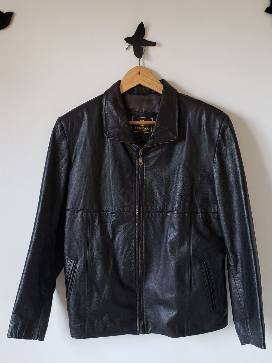 jaqueta de couro argentino