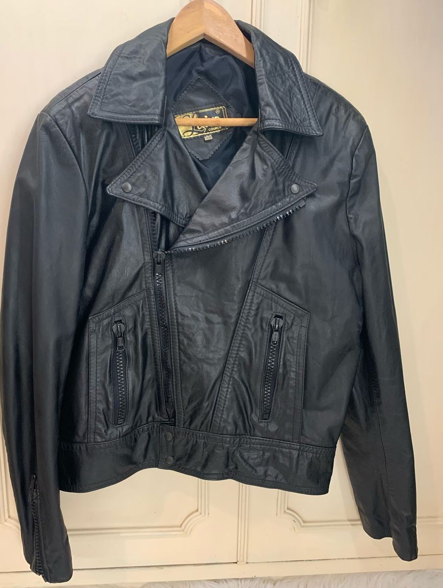 jaqueta de couro masculina laivo