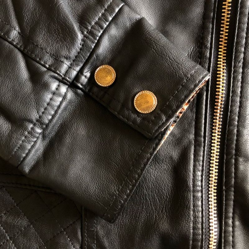 Jaqueta Preta de Couro Ecológico Casaco Feminino Susy Nunca Usado  55151355 enjoei