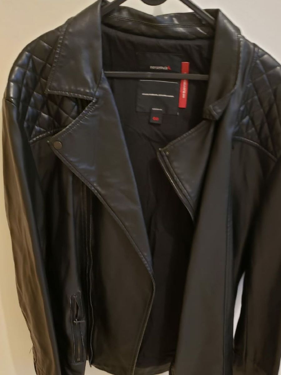 jaqueta de couro reserva