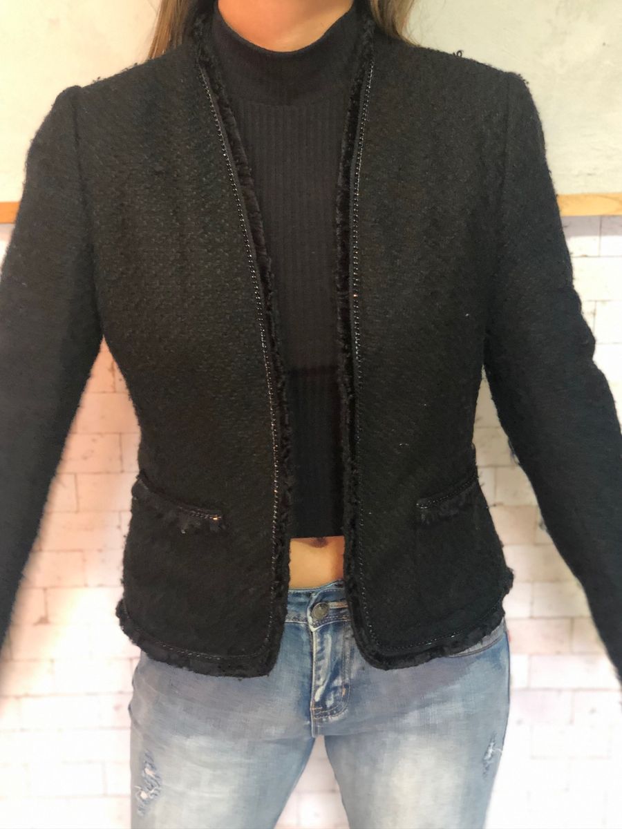 jaqueta de pano feminina