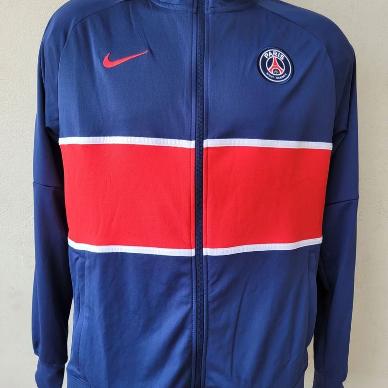Jaqueta Psg Paris França Masculina Blusa Frio Nike Hino Azul Camisa Futebol  Neymar Mbappe 2020 2021 Camiseta Masculina Nike Usado 103611819 enjoei