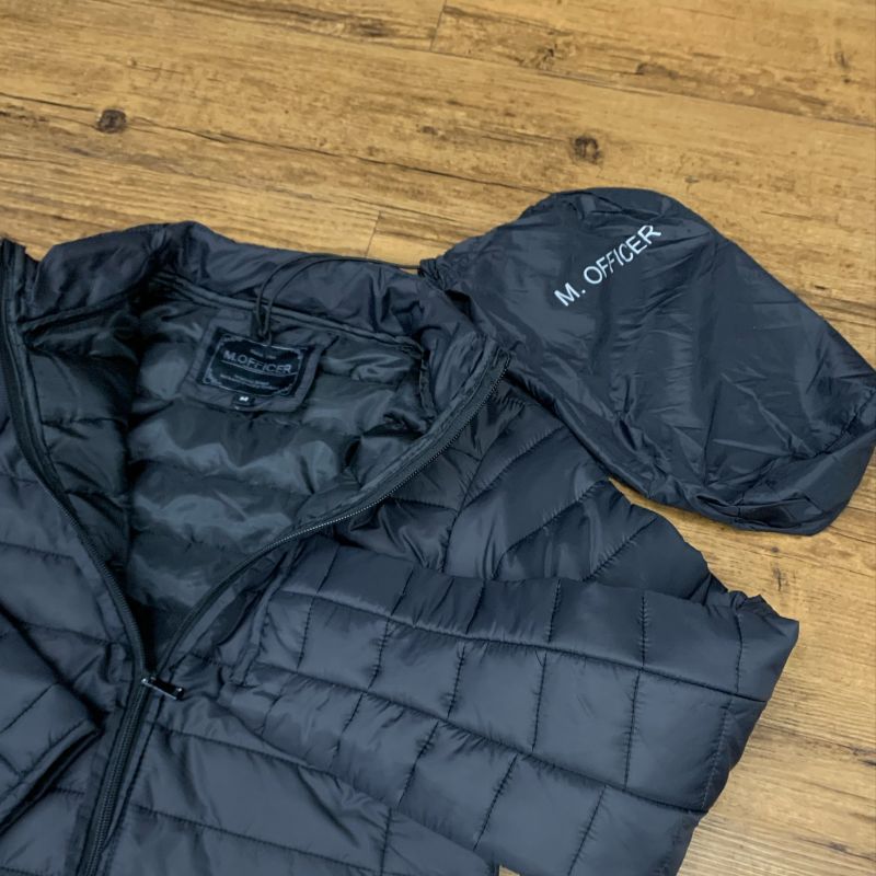 Jaqueta Puffer com Saquinho Casaco Feminino M Officer Nunca
