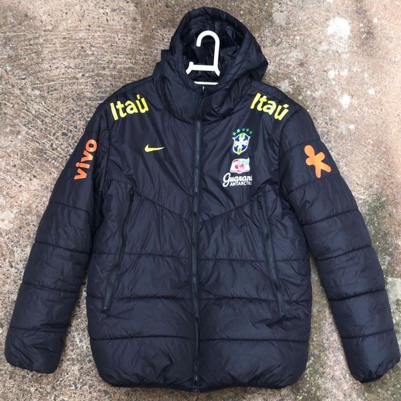 Jaqueta Puffer Masculina Nike Cbf Rp Casaco Masculino Nike Usado