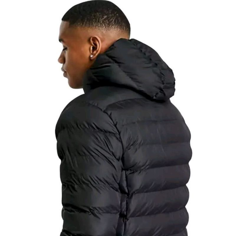 Jaqueta puffer masculina preta