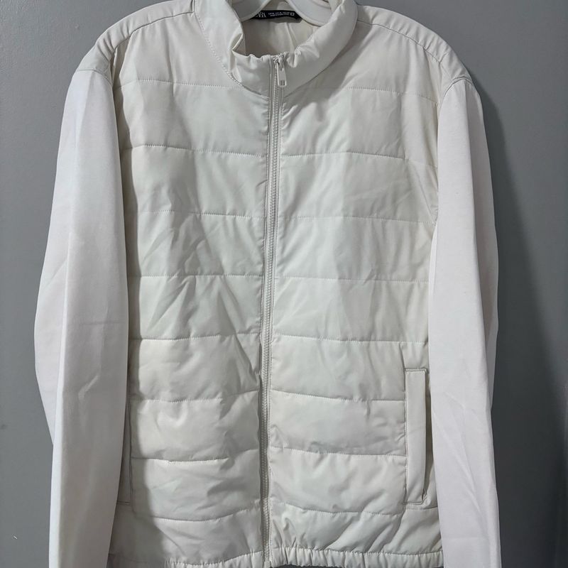 Jaqueta Puffer Zara Branco Zara Nunca Usado 106194133 enjoei