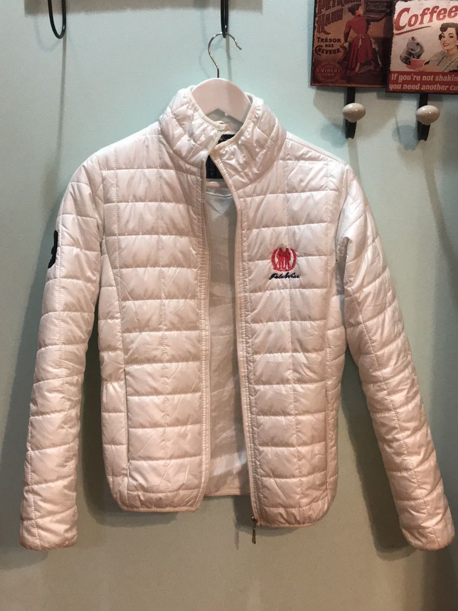 jaqueta de couro polo wear feminina