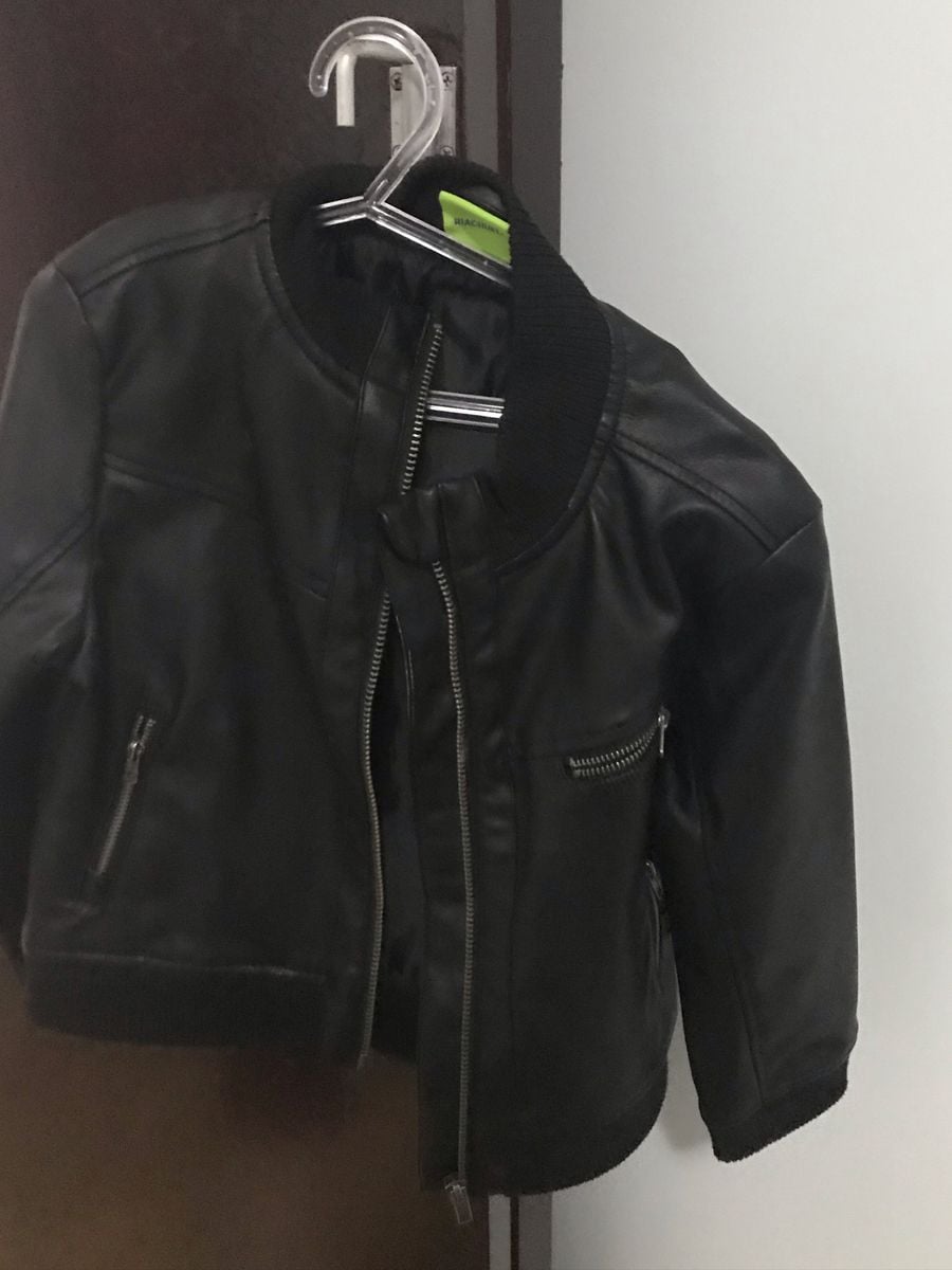 jaqueta de couro infantil riachuelo