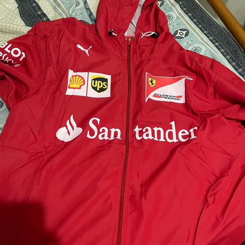 Jaco Santander Original Agasalho Ferrari Santander Jaqueta