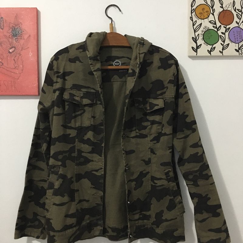 Jaqueta sarja best sale camuflada feminina