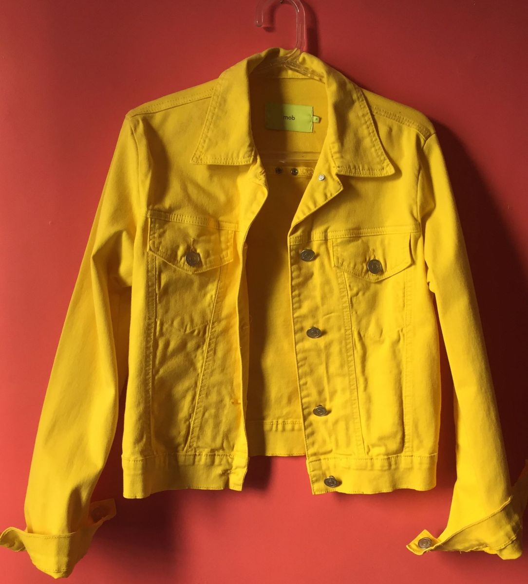 jaqueta sarja amarela