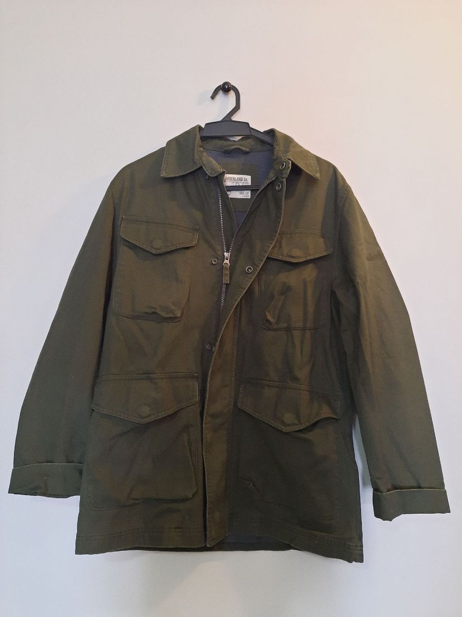 Jaqueta Masculina Jaqueta Timberland Verde Casaco Sarja