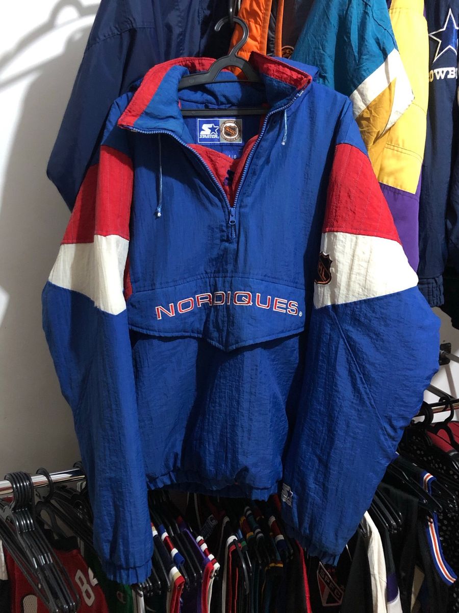 Jaqueta Starter Vintage Nhl Nordiques Casaco Masculino Starter Usado