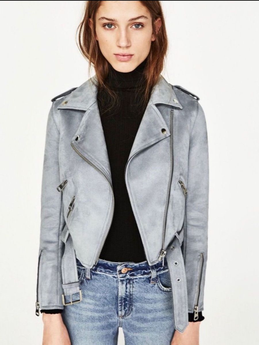 Jaqueta Suede Zara | Casaco Feminino Zara Nunca Usado