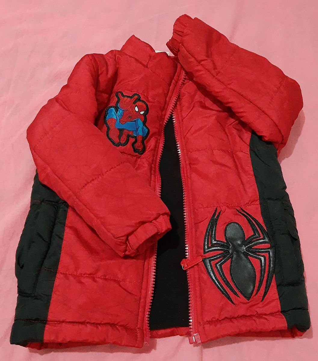 casaco homem aranha infantil