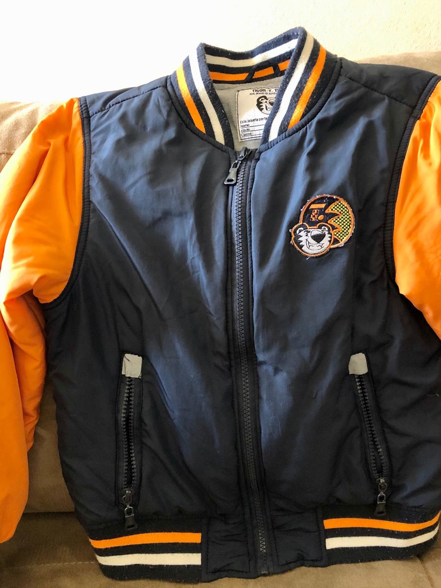 jaqueta infantil masculina tigor
