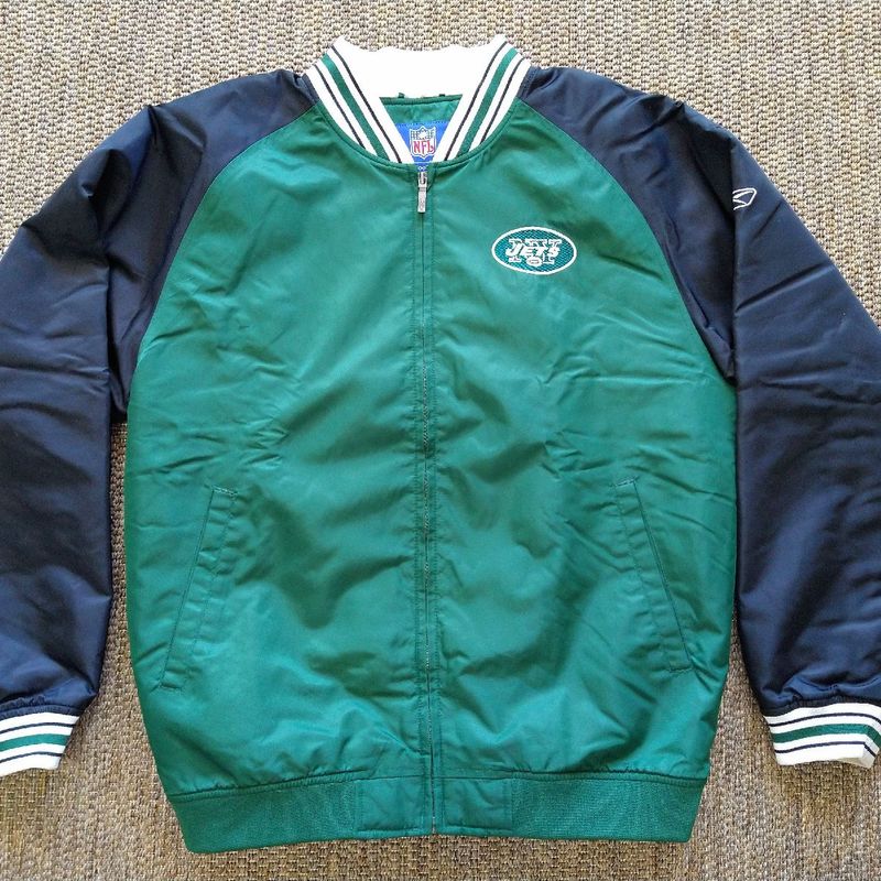 Reebok NFL NY Jets ウォームアップジャケット L Jaqueta Time Futebol Americano Ny Jets | Casaco Masculino Reebok