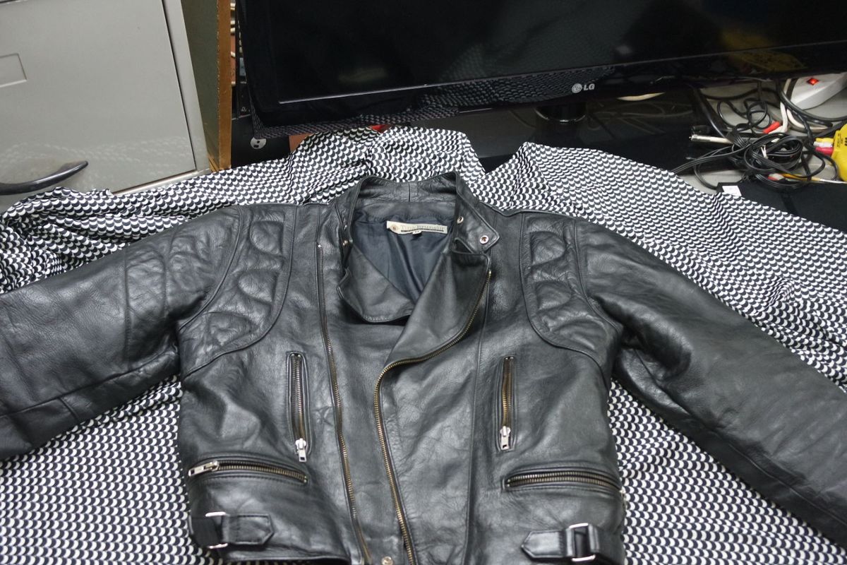 jaqueta couro tina brunelli