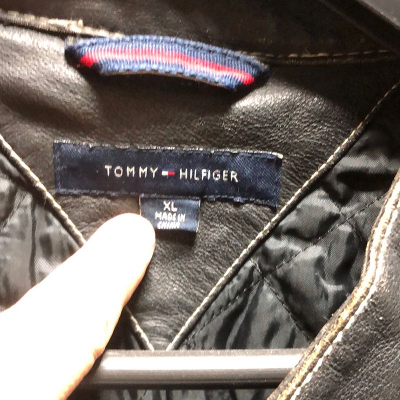 Jaqueta couro tommy store hilfiger