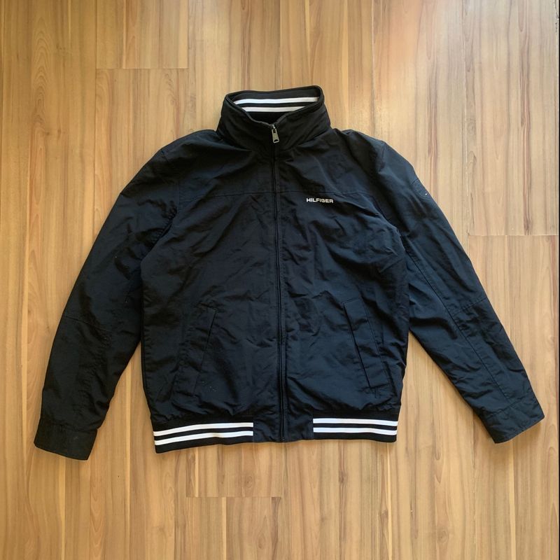 Jaqueta Tommy Hilfiger Recortes Preta - Compre Agora