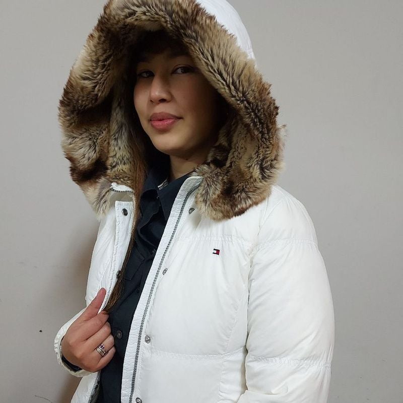 Jaqueta Tommy Hilfinger Branca Casaco Feminino Tommy Hilfiger