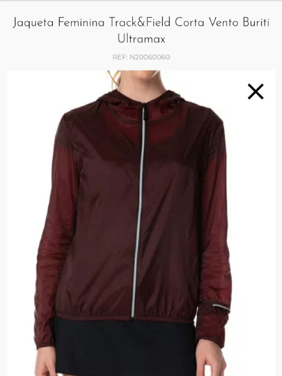 track field jaqueta feminina