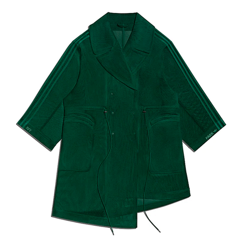 Jaqueta Trench Coat Ivy Park X Mesh X Adidas Originals - Oversized