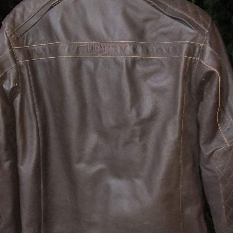 Jaqueta Triumph Vance Couro Oficial Original | Tryump Nunca Usado
