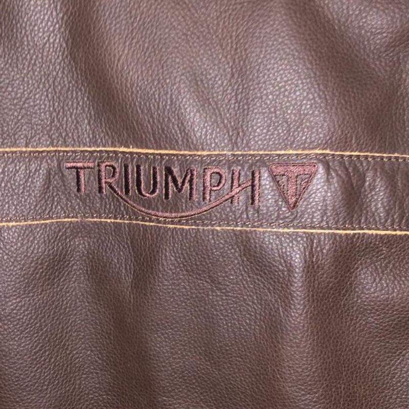 Jaqueta Triumph Vance Couro Oficial Original | Tryump Nunca Usado