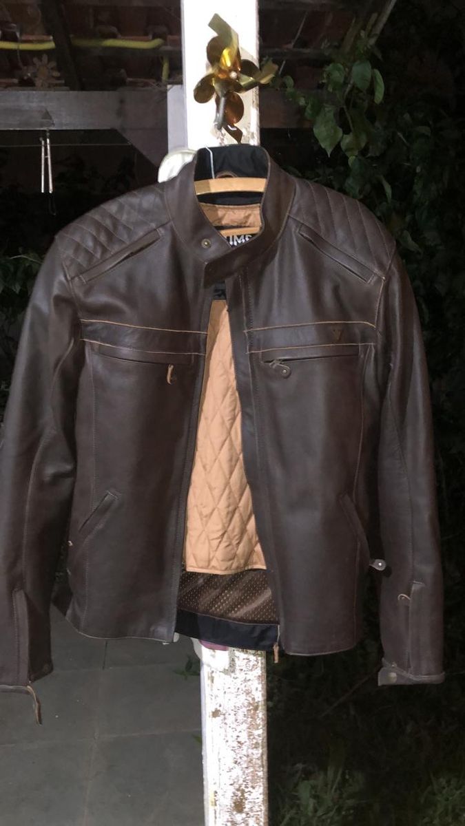 Jaqueta Triumph Vance Couro Oficial Original | Tryump Nunca Usado