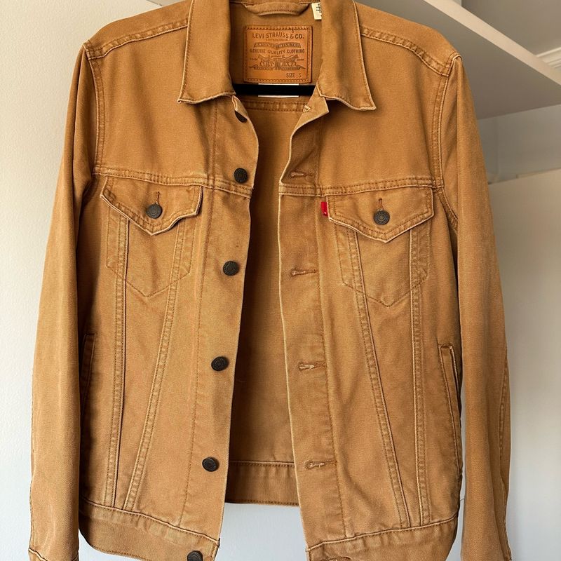 Jaqueta Marrom Jaqueta Jeans Caramelo Masculina Jaqueta Jeans