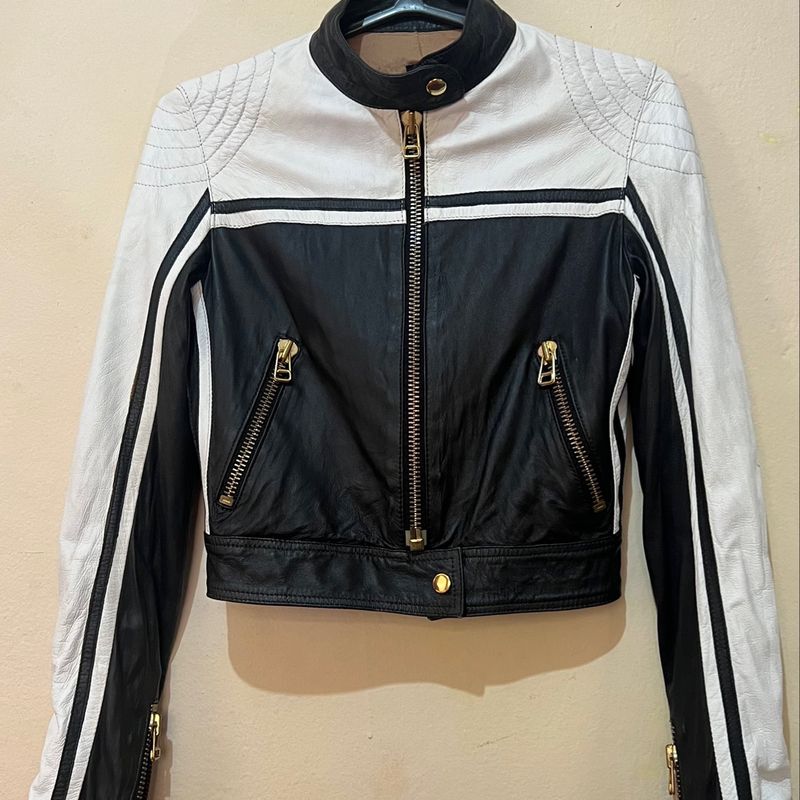 Jaqueta de couro tufi hot sale duek