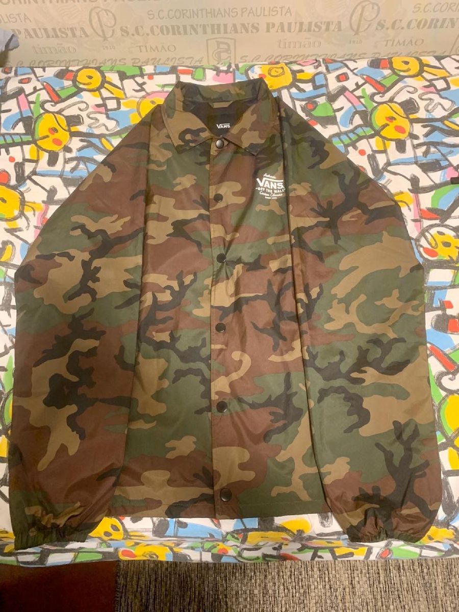 casaco camuflado vans