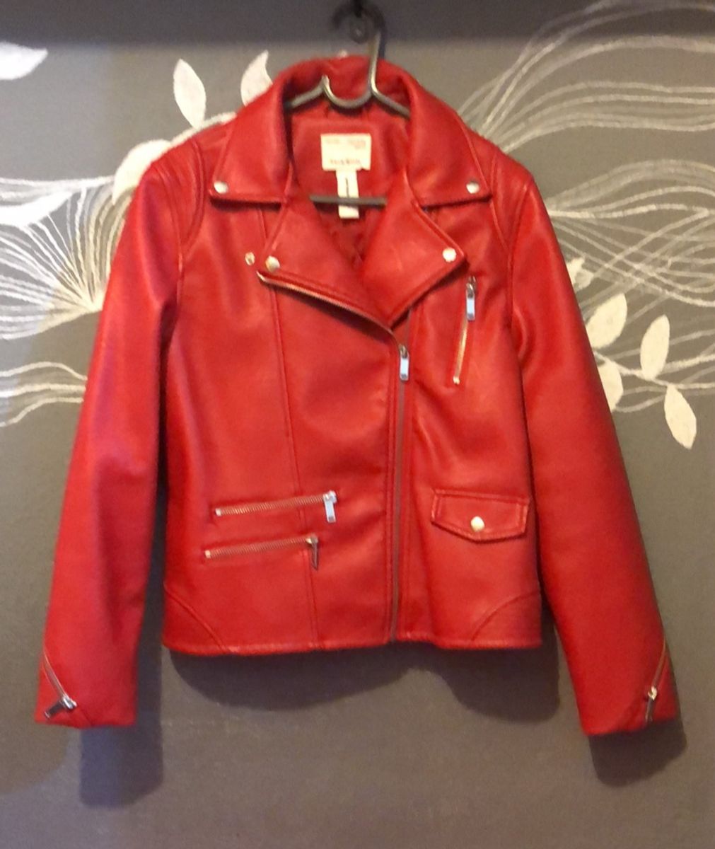 jaqueta vermelha zara