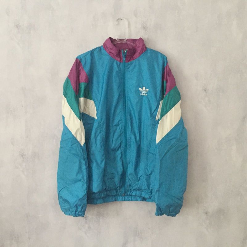 Jaqueta Vintage Adidas Importada Anos 90 Windbreaker Colorblock
