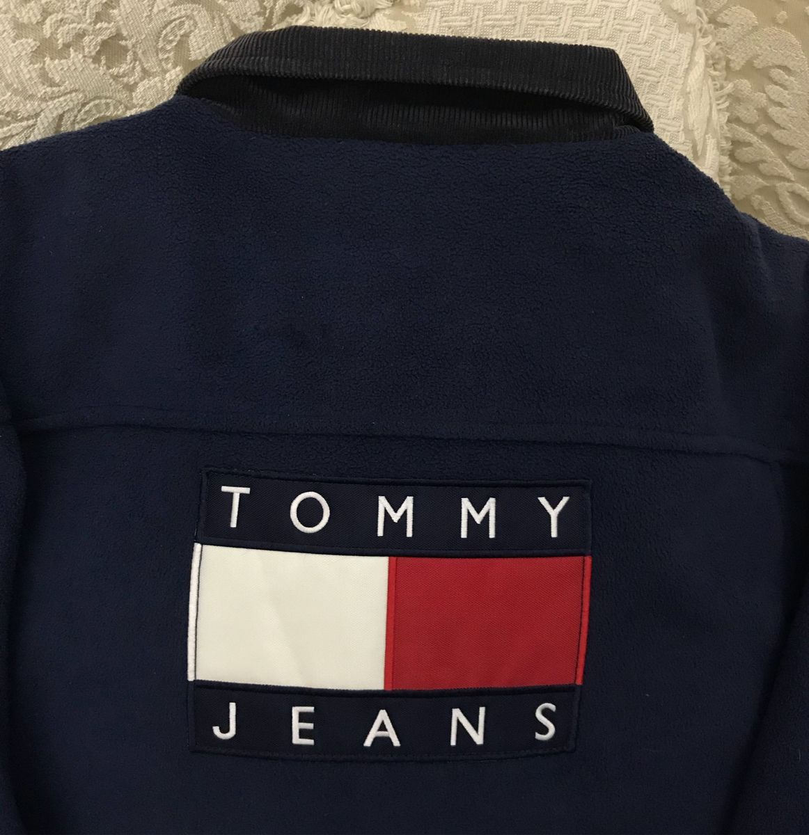 jaqueta jeans tommy hilfiger masculina