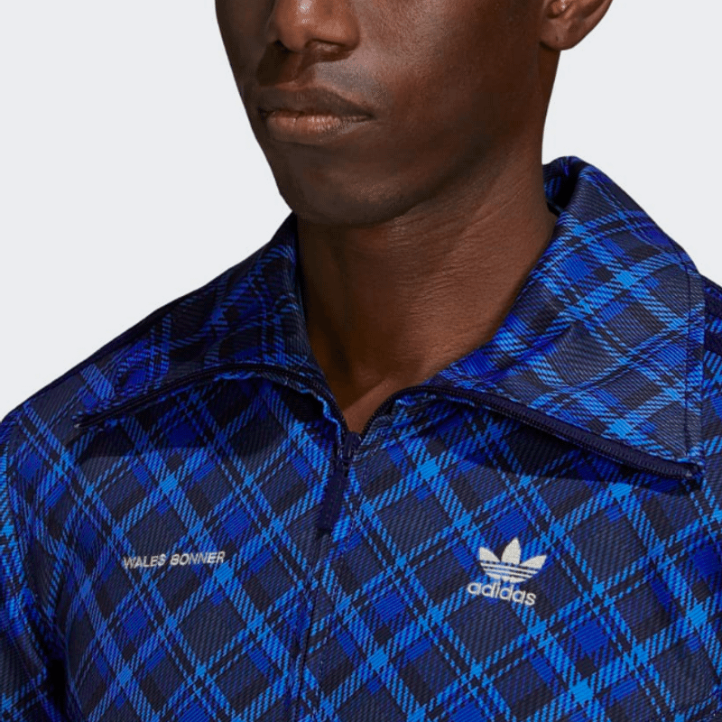 Adidas tartan best sale track top