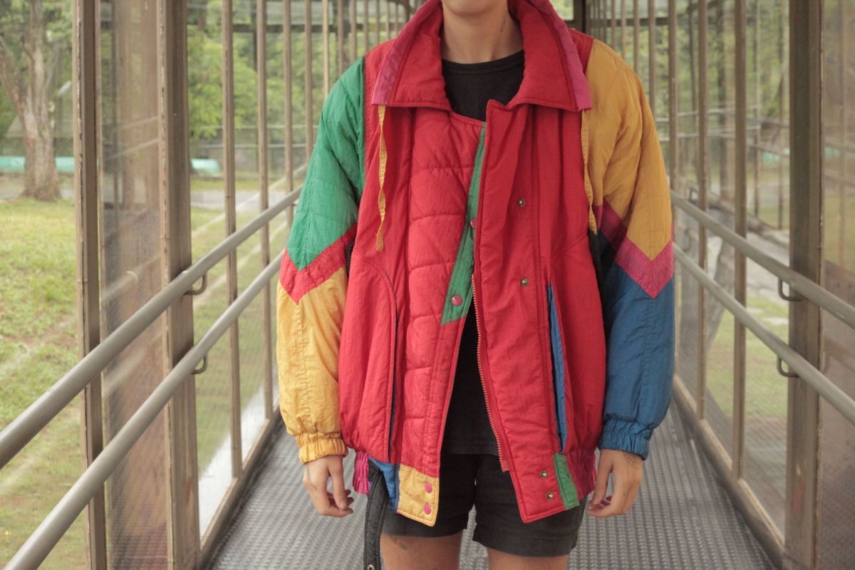 jaqueta nylon anos 80